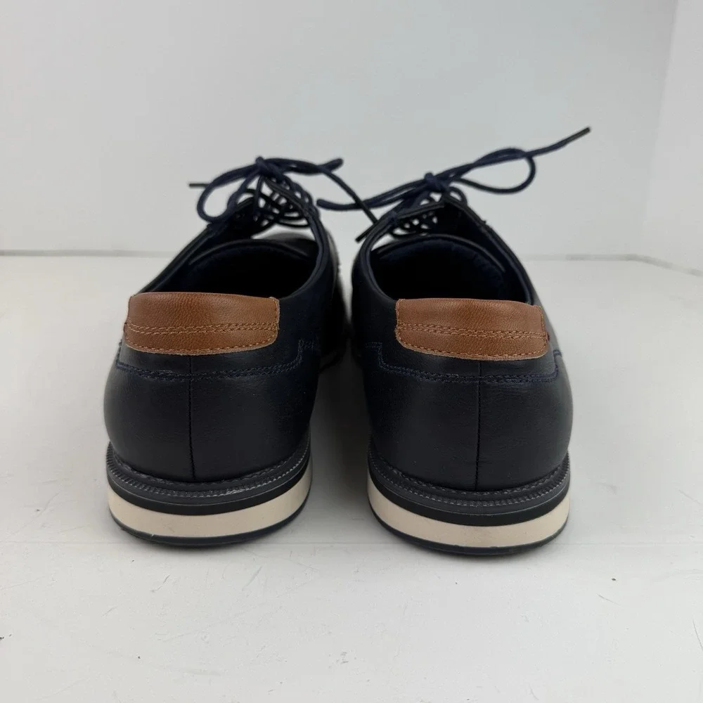 Men's Casual Dress Shoes Comfortable Business Work Breathable Shoes Size 10 Blue